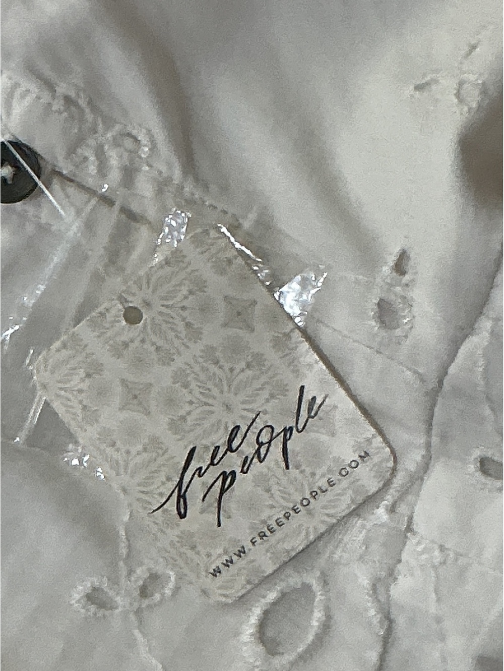 Free People White Eyelet “Primavera” Dress, sz M - Picture 7 of 11